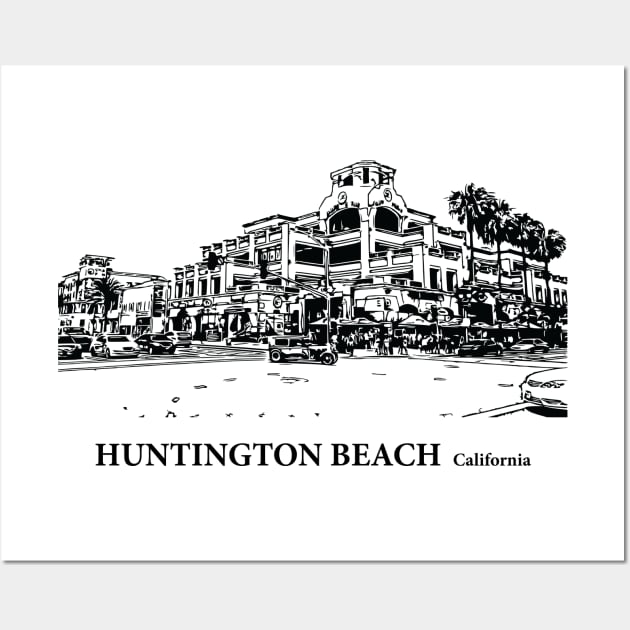 Huntington Beach - California Wall Art by Lakeric